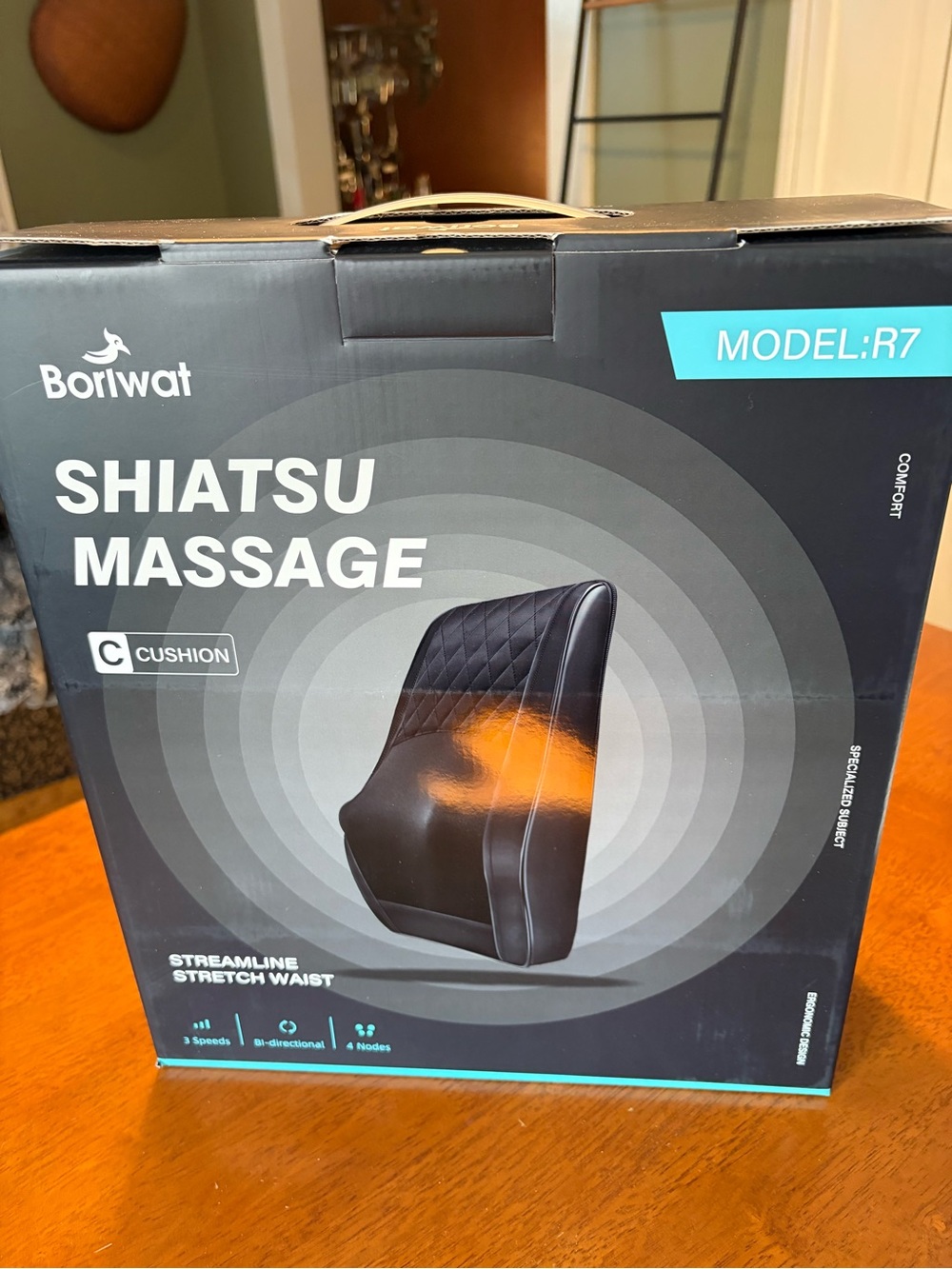 Boriwat Shiatsu Massage Cushion - Black